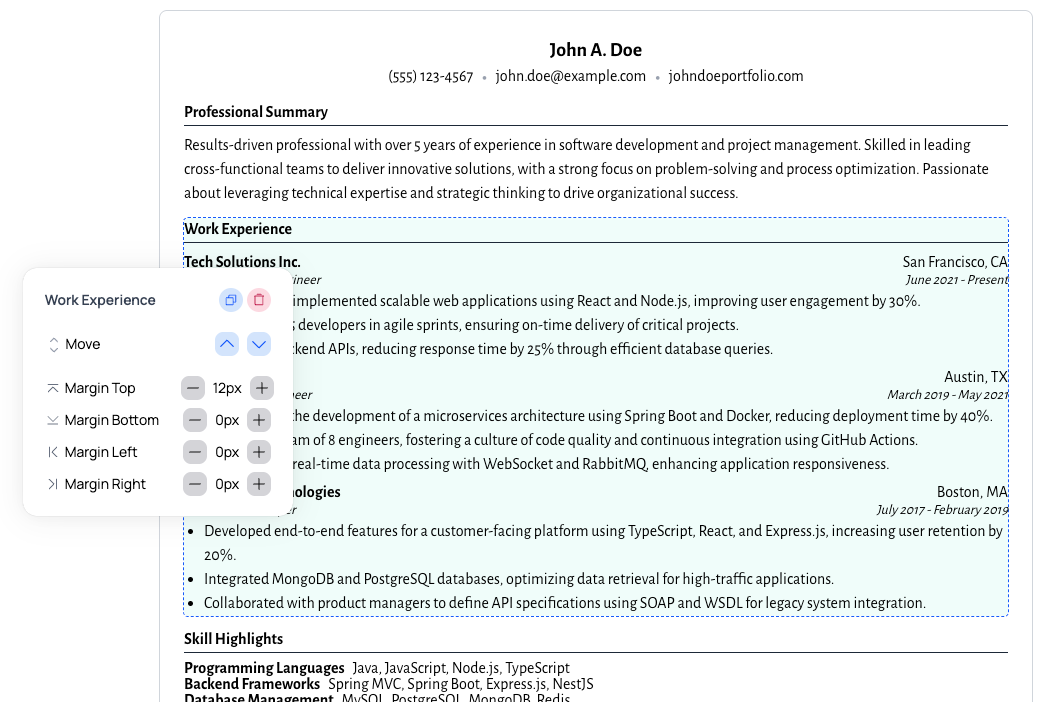 Resume Builder - Create ATS Friendly Resumes