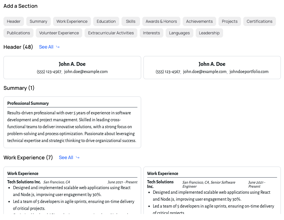 Resume Builder - Create ATS Friendly Resumes